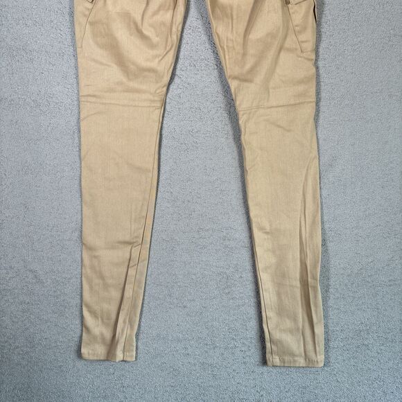 NWT MNML Cargo II Pants Women’s Size L Stretch Drawstring Tan Khaki - Picture 11 of 11